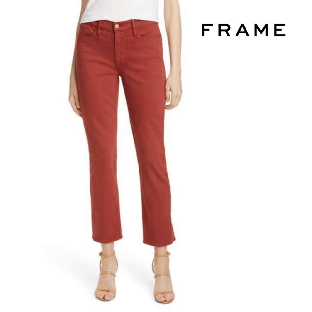 FRAME Le High Straight Jeans